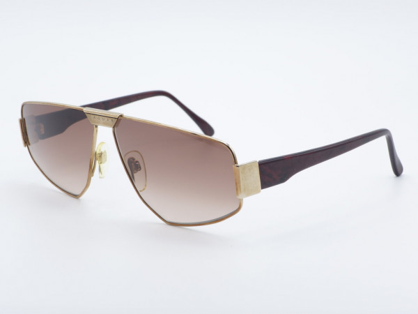 JAGUAR 719 Frau Männer Kupfer Vintage Sonnenbrille Verlaufsgläser Metall Rahmen 90er GrauGlasses
