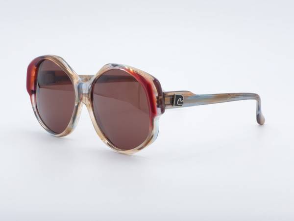 Pierre Cardin 213 Butterfly Oversized Damen Sonnenbrille 80er Jahre Quadratisch Frauen Rahmen